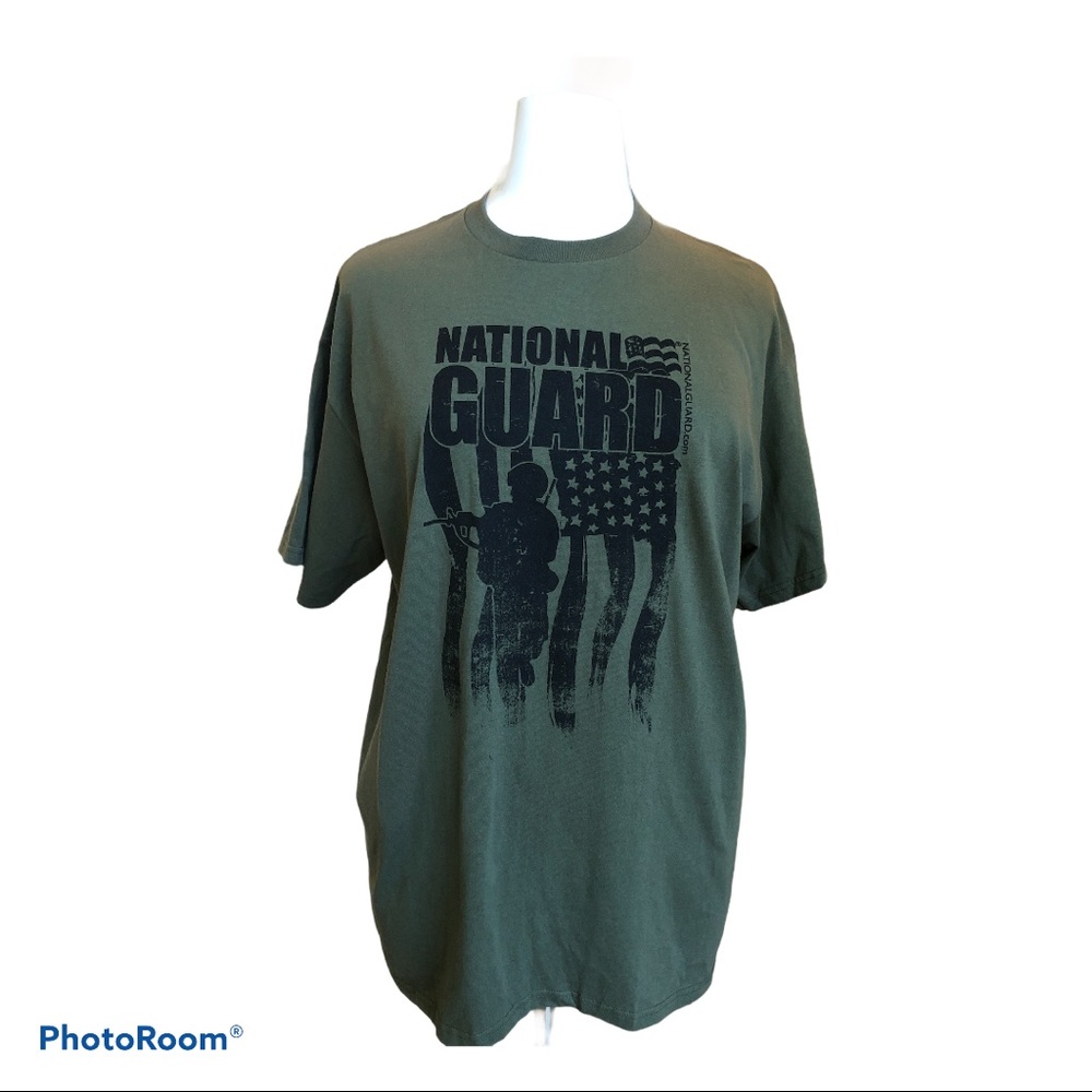 National Guard Graphic T-shirt Green